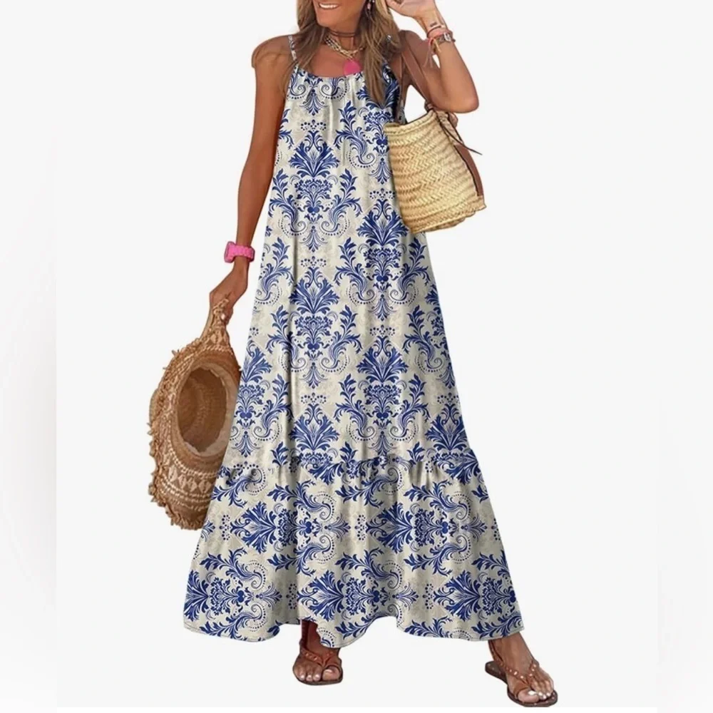 Woman’s bright elegant maxi dress - Picture 3 of 3